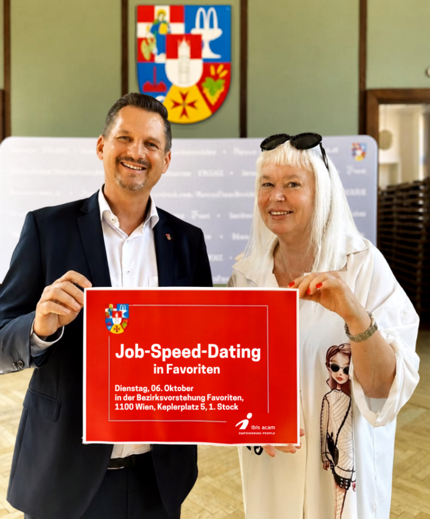 Bezirksvorsteher Marcus Franz und Monika Wollny